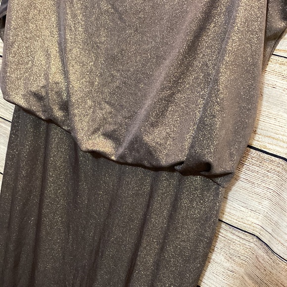 Size 2 | Le Chateau- bronze with subtle shimmer cocktail dress - Picture 4 of 11